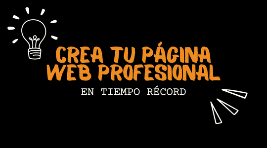 Crea Tu Página Web Profesional En Tiempo Récord
